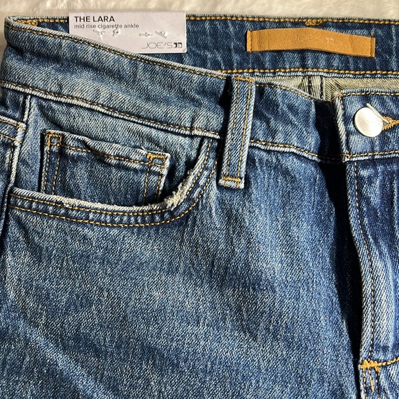 NWT JOE'S JEANS lara mid rise Cigarette Ankle jeans in Toska - Picture 5 of 10
